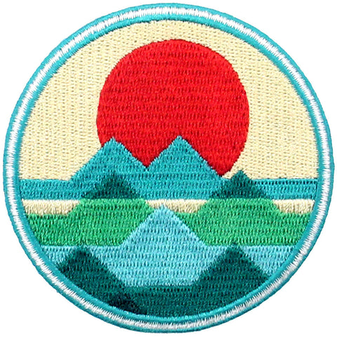 Sunrise Sea Wave Iron Sew On Patch