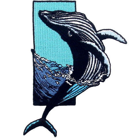 Dolphin Sea Embroidered Iron On Patch