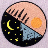 Sun Stars Moon Embroidered Iron On Patch