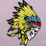 Native American Embroidered Iron On Patch