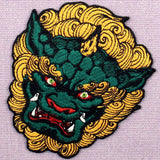 Fudog Lion Dog Embroidered Iron On Patch