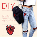 X-Ray Heart Embroidered Iron Sew On Patch