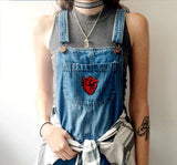 X-Ray Heart Embroidered Iron Sew On Patch